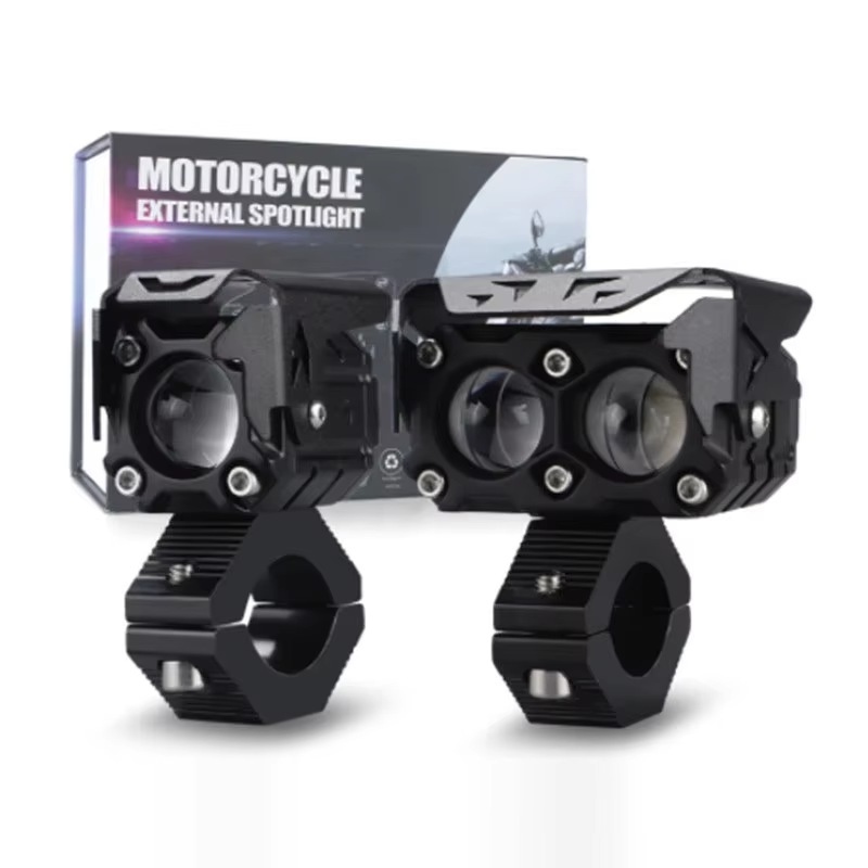 Home Cinema Projector - Motorcycle LED Headlight Auxiliary Spotlight Yellow
