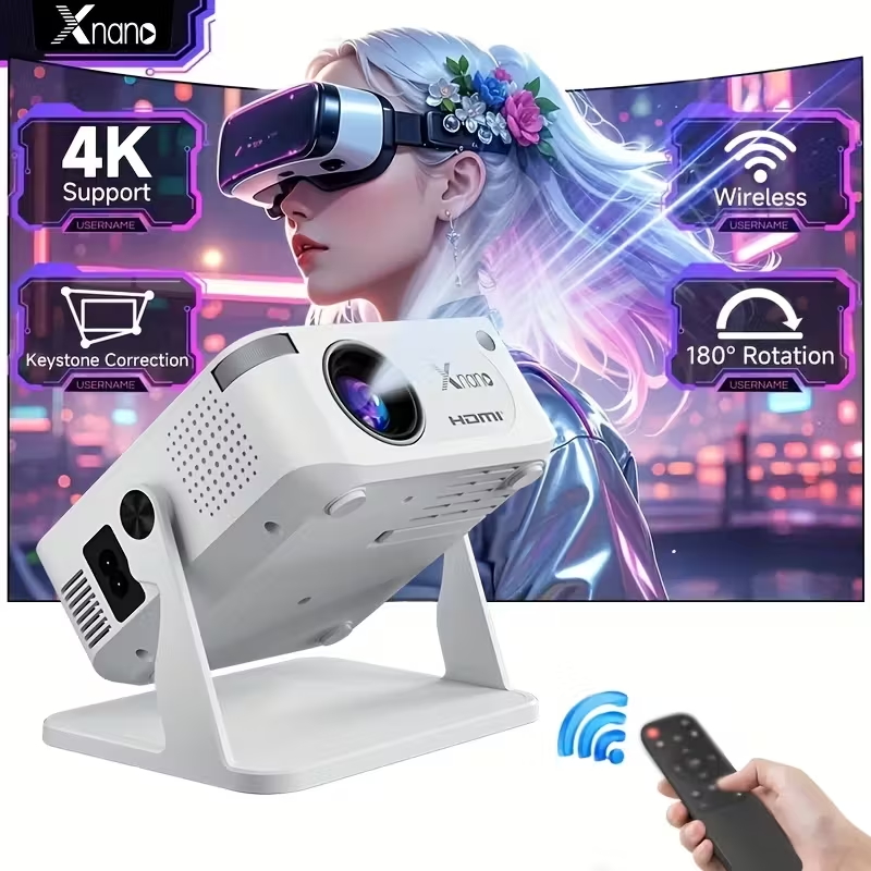 Home Cinema App - Xnano HA109 Mini Projector Android11 WiFi6