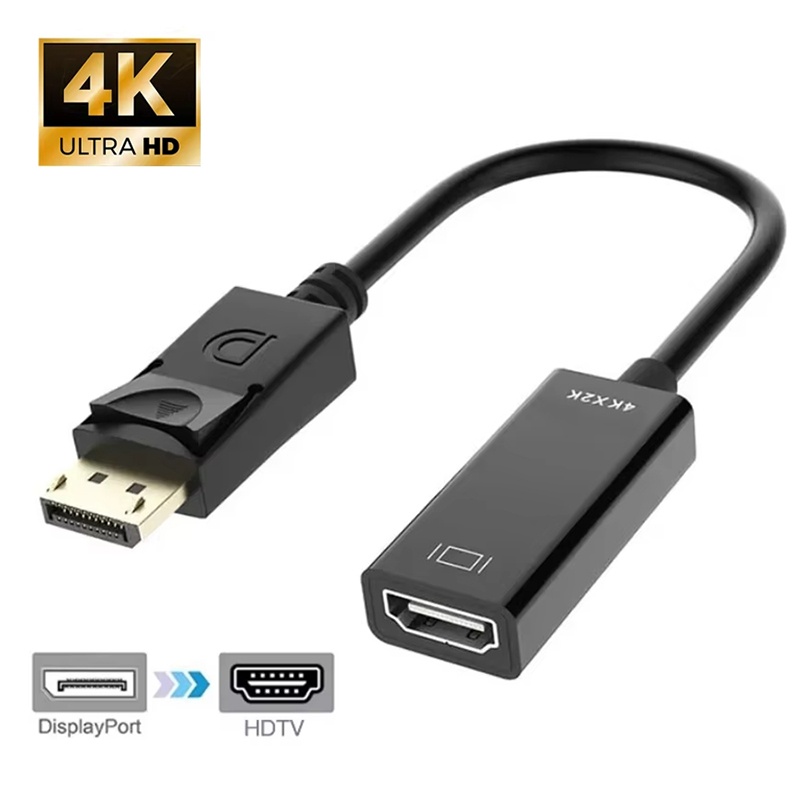 Home Cinema Projector - HD 4K Display Port to HDMI-compatible