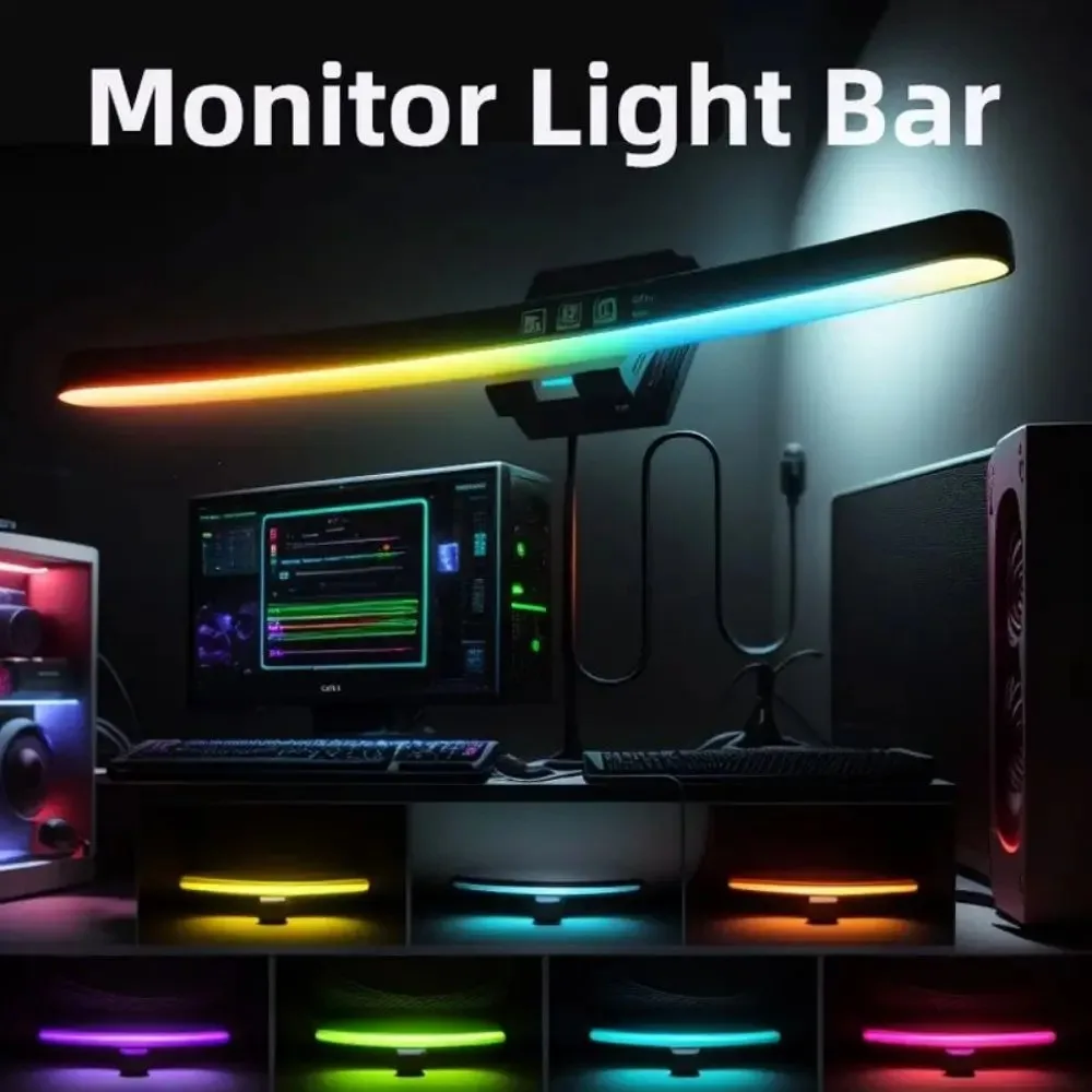 Home Cinema Screen - Curved Monitor Light Bar 3 Color