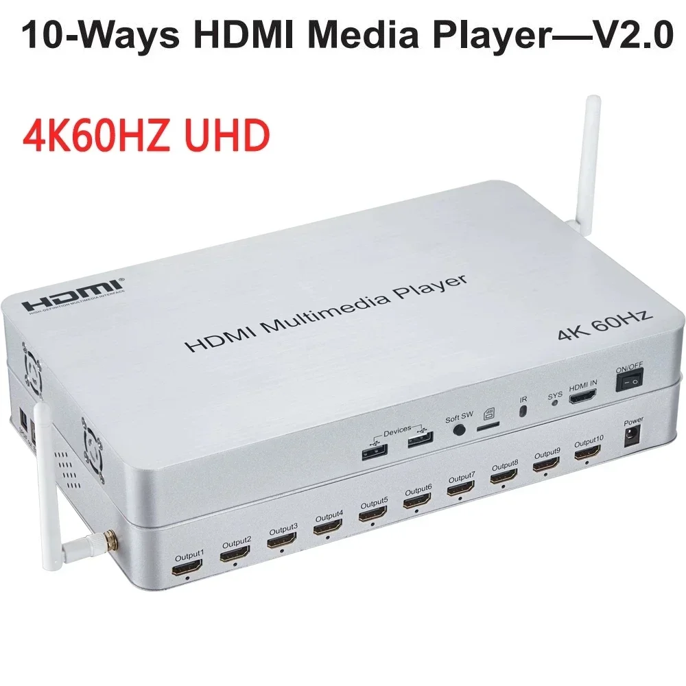 4K 60Hz 10 Channel HDMI Multim - 4K Media Player recension och pris