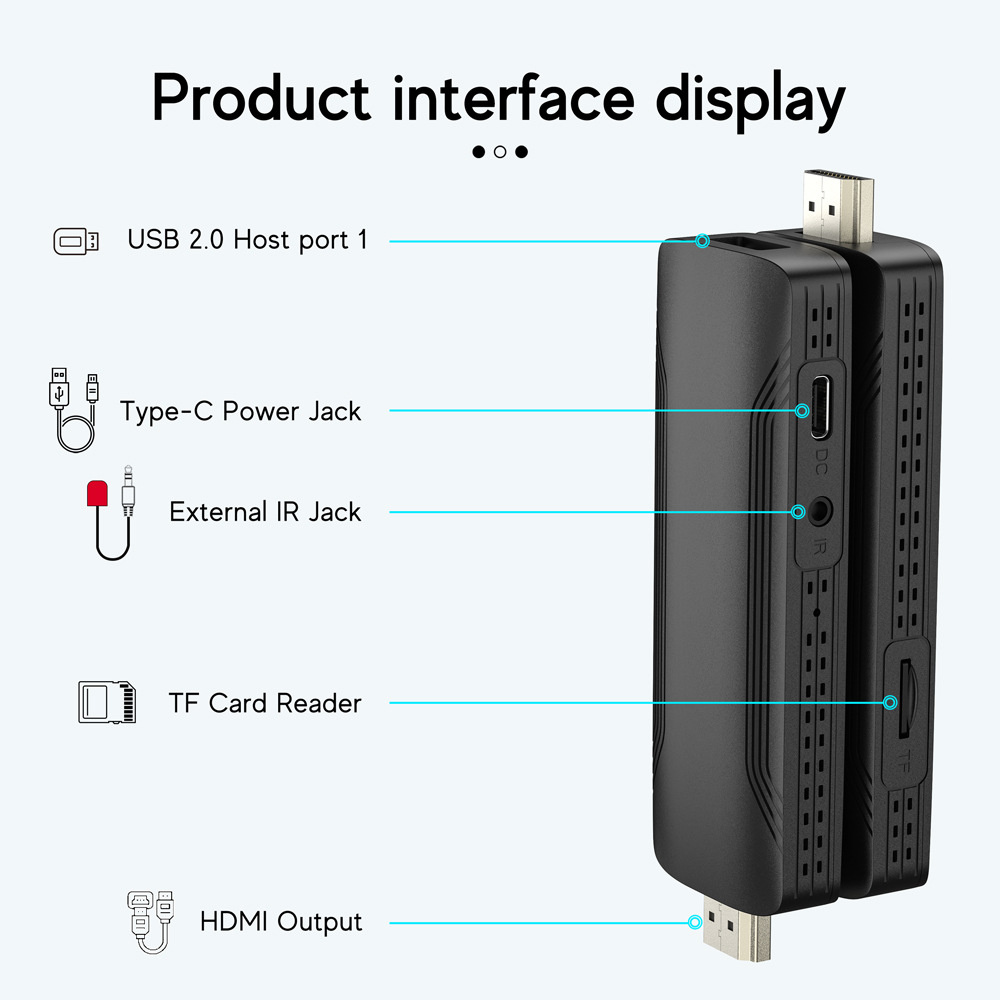 H313 TV Stick HDR Set Top OS 4 - 4K Media Player recension och pris
