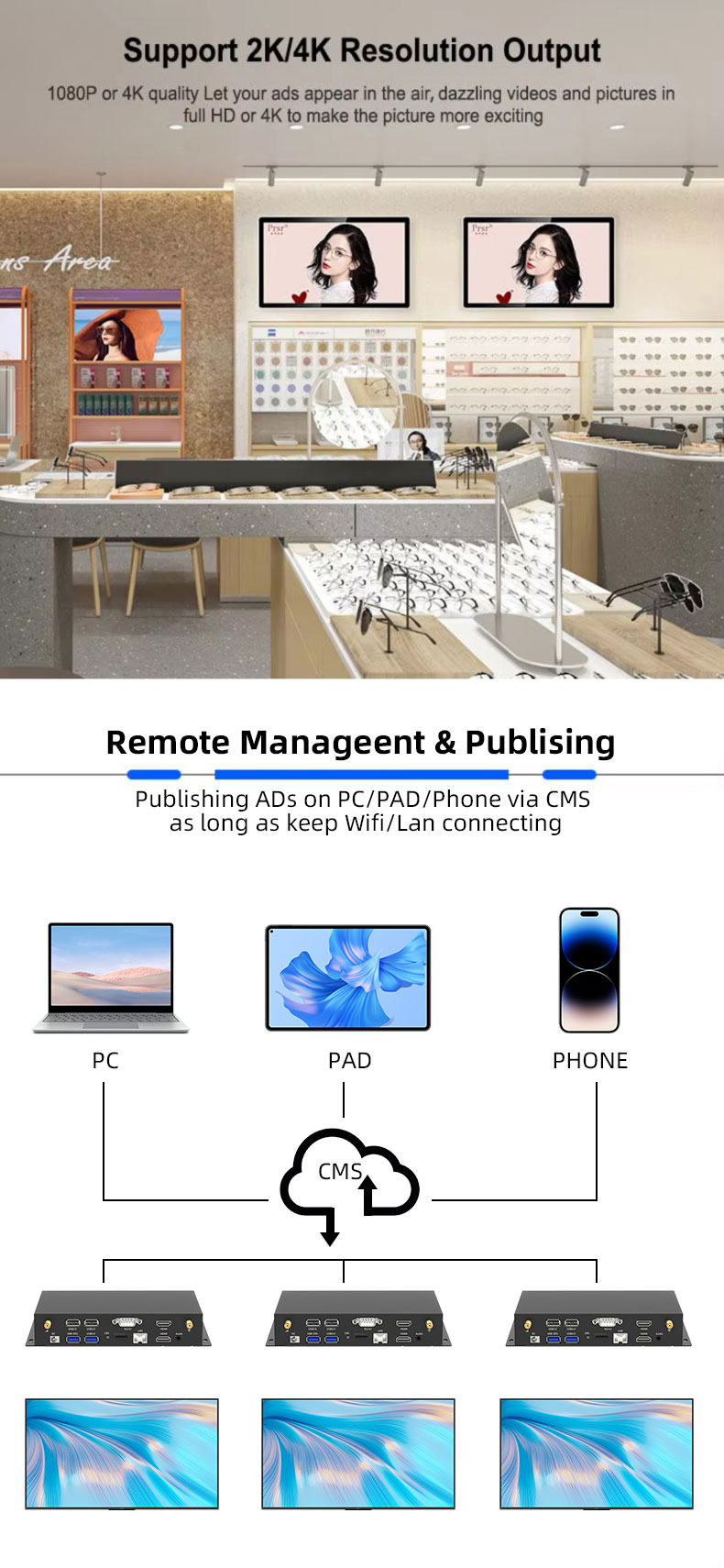 Android Player With Remote Man - 4K Media Player recension och pris