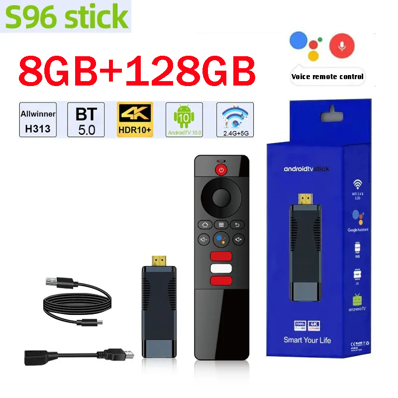 S96 TV Stick AllWinner H313 Du - 4K Media Player recension och pris