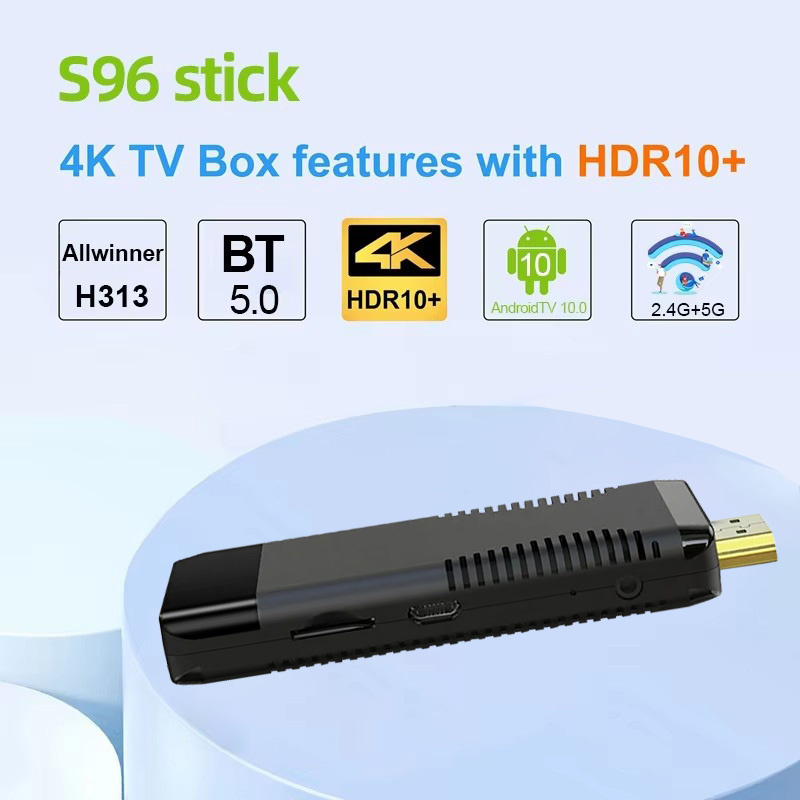 S96 TV Stick AllWinner H313 Du - 4K Media Player recension och pris