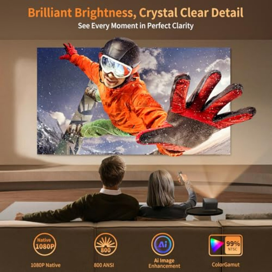 4K Projector with Wifi and Blu - Home Cinema App recension och pris