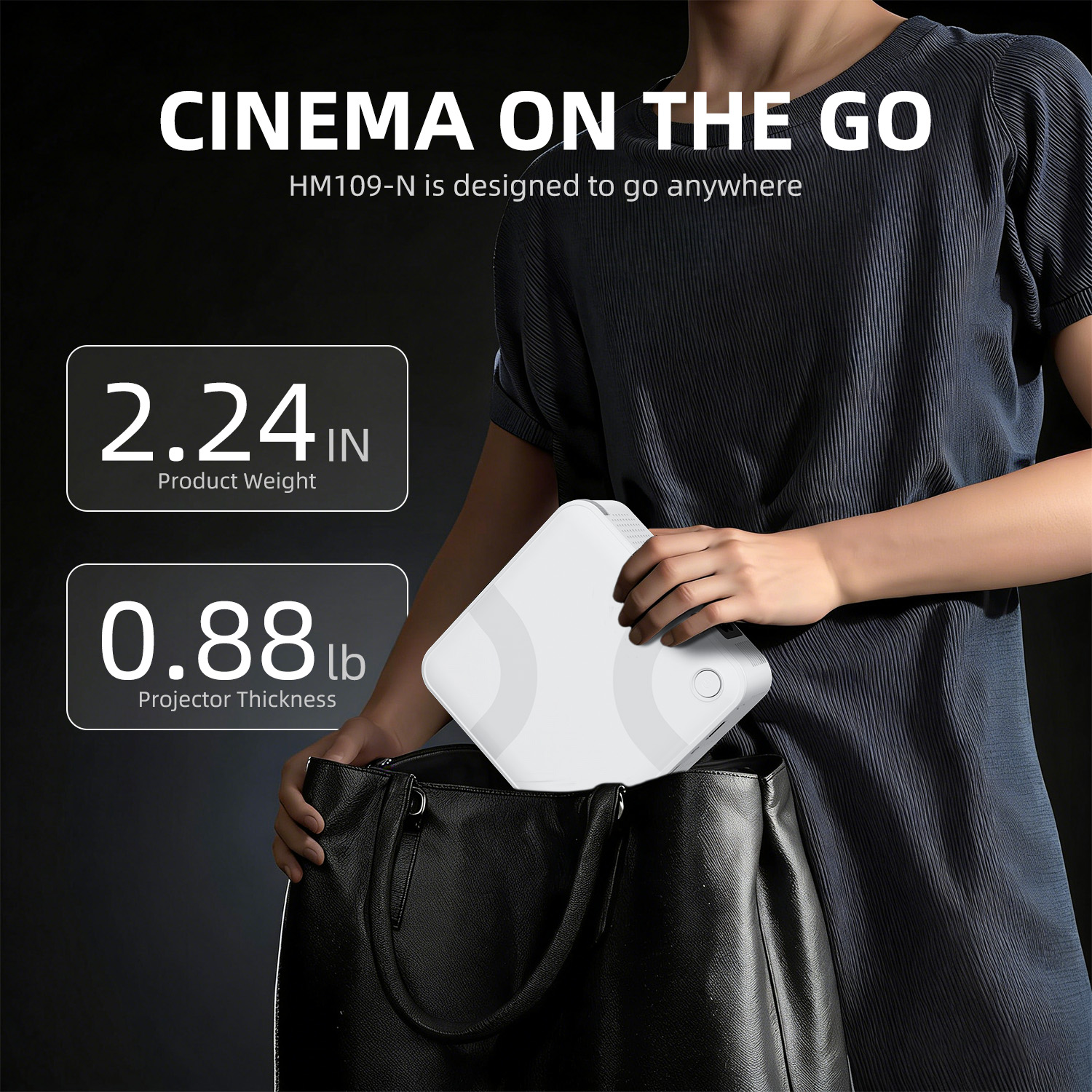 Mini Projector 300 ANSI Androi - Home Cinema App recension och pris