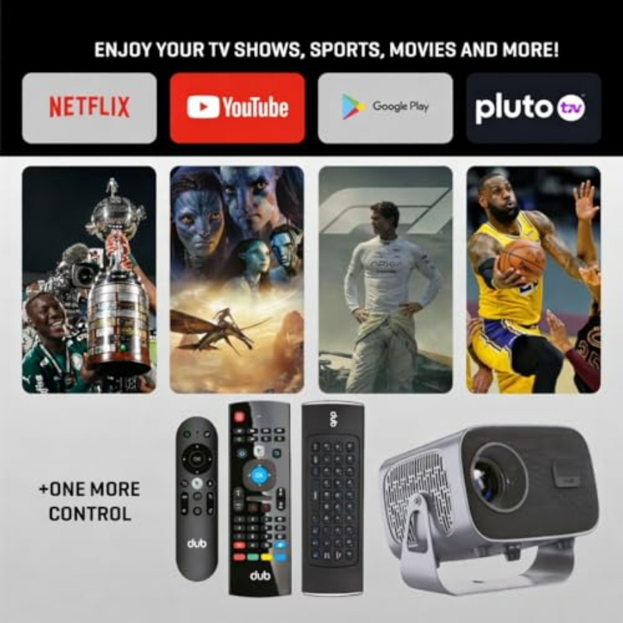 DUB Projector with Free TV App - Home Cinema App recension och pris