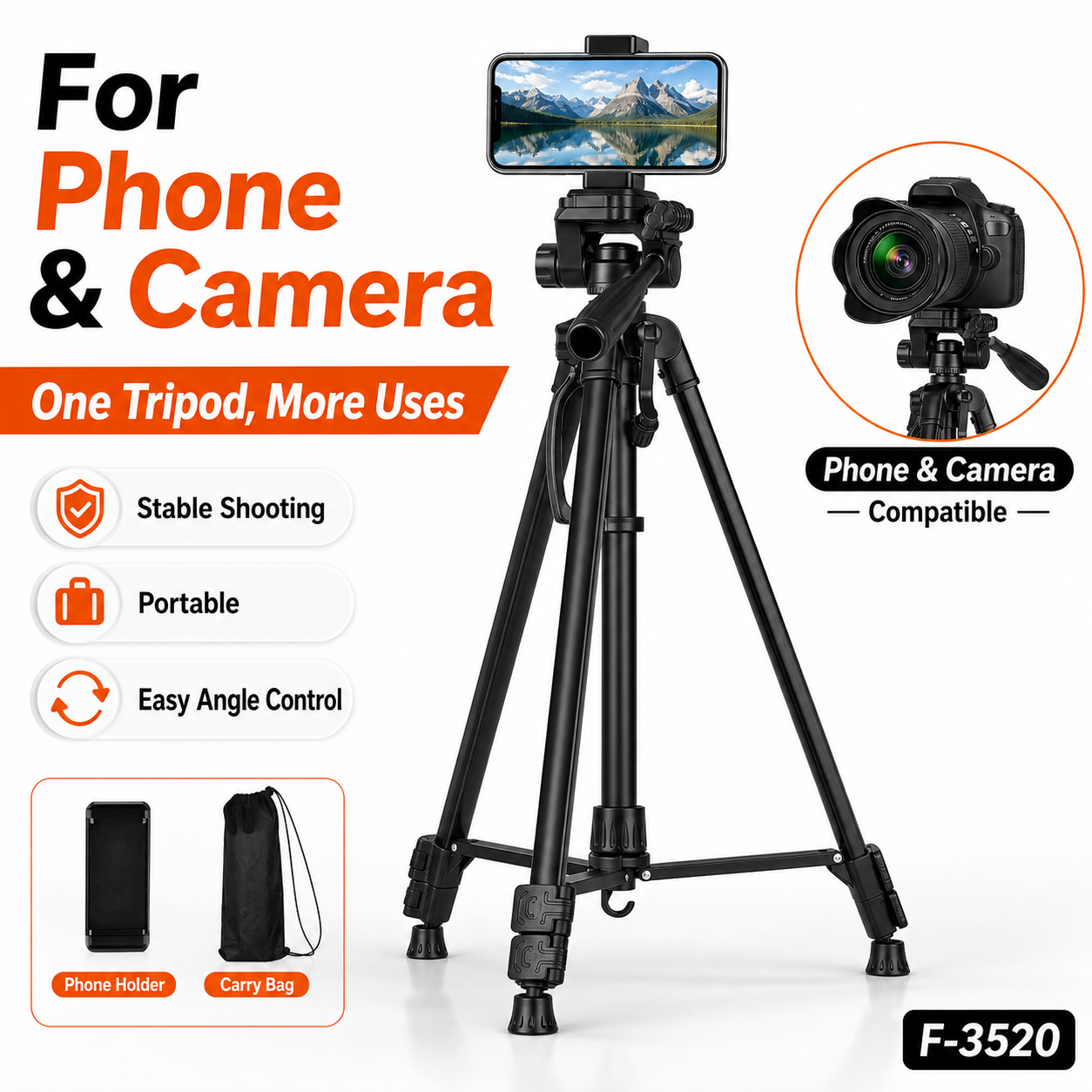 Heavy Duty Aluminum Tripod wit - Projector Carrying Bag recension och pris