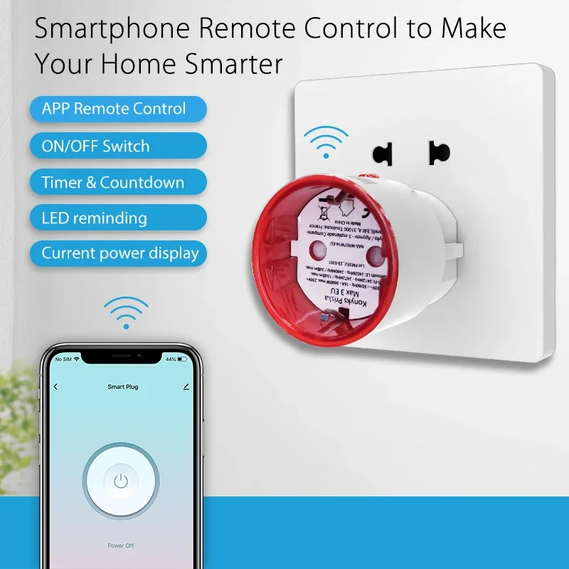 Tuya WiFi Smart Plug Socket EU - Home Cinema Alexa recension och pris