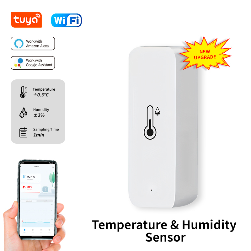 Tuya WiFi Temperature and Humi - Home Cinema Alexa recension och pris