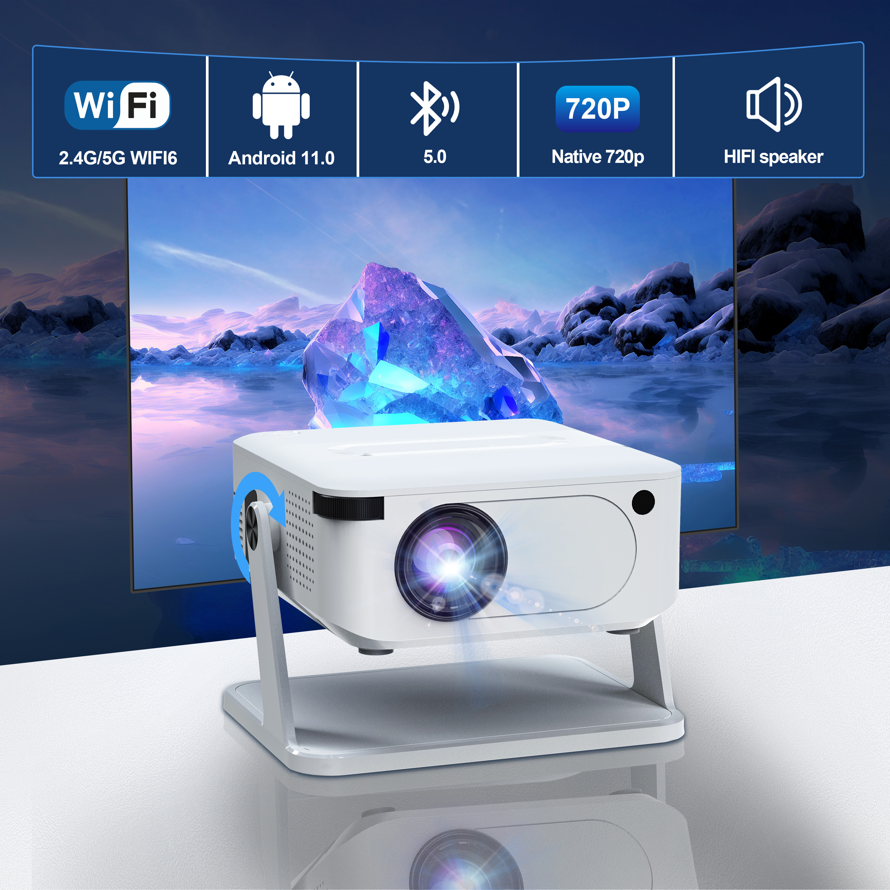 Xnano HA109 Projector 300 ANSI - Home Cinema App recension och pris