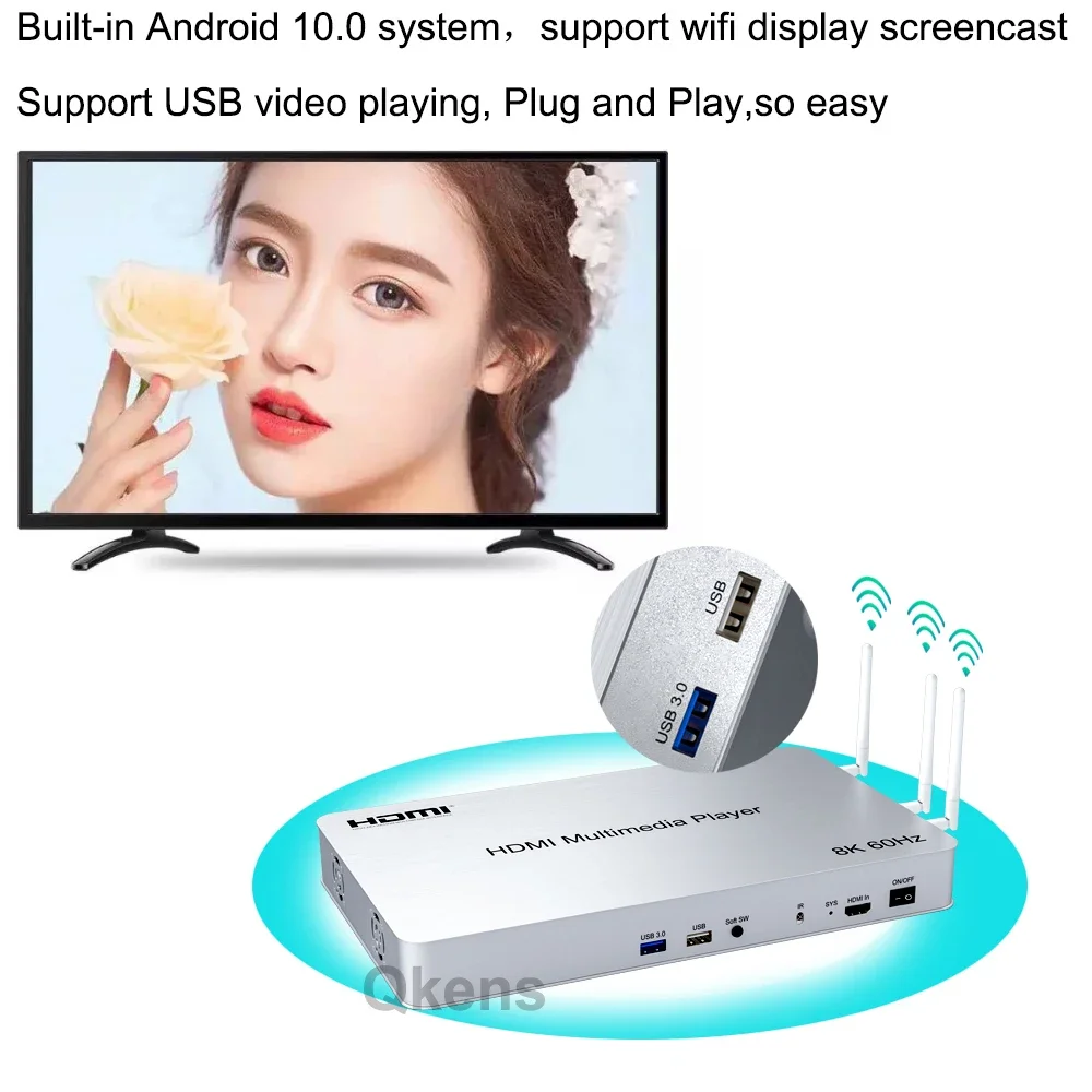 H.265 8K 60Hz 10 Port HDMI Med - 4K Media Player recension och pris