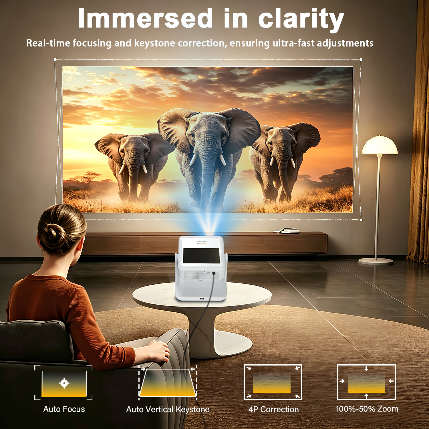 Outdoor & Home Football Projec - Home Cinema Projector recension och pris