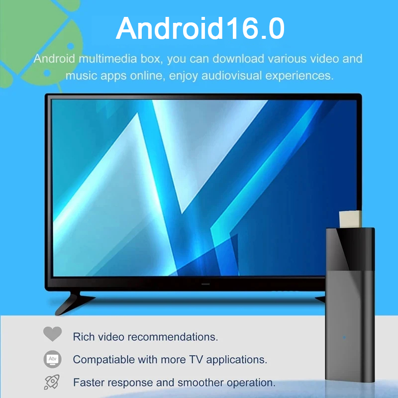 4K Android 16 TV Stick Smart T - 4K Media Player recension och pris