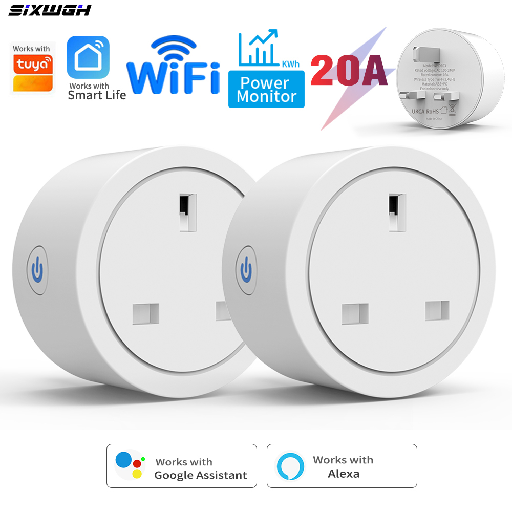 20A Tuya WiFi Smart UK Plug So - Home Cinema Alexa recension och pris