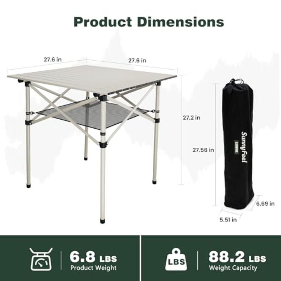 Aluminum Folding Table for Cam - Projector Carrying Bag recension och pris
