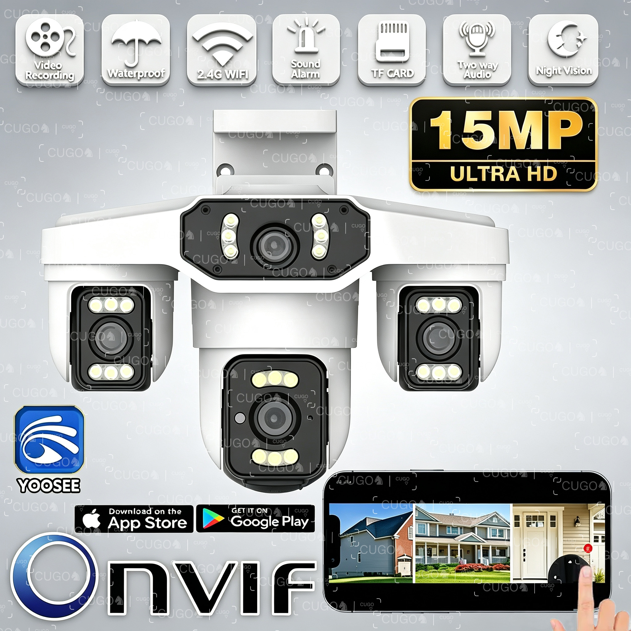 Yoosee 15MP 8K IP Camera Three - Home Cinema Screen recension och pris
