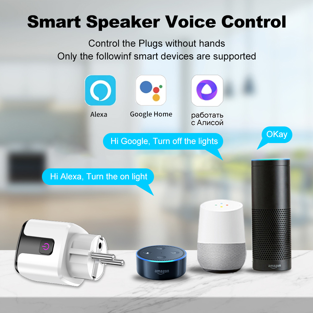 Tuya Smart 20A EU Plug WiFi+Bl - Home Cinema Alexa recension och pris
