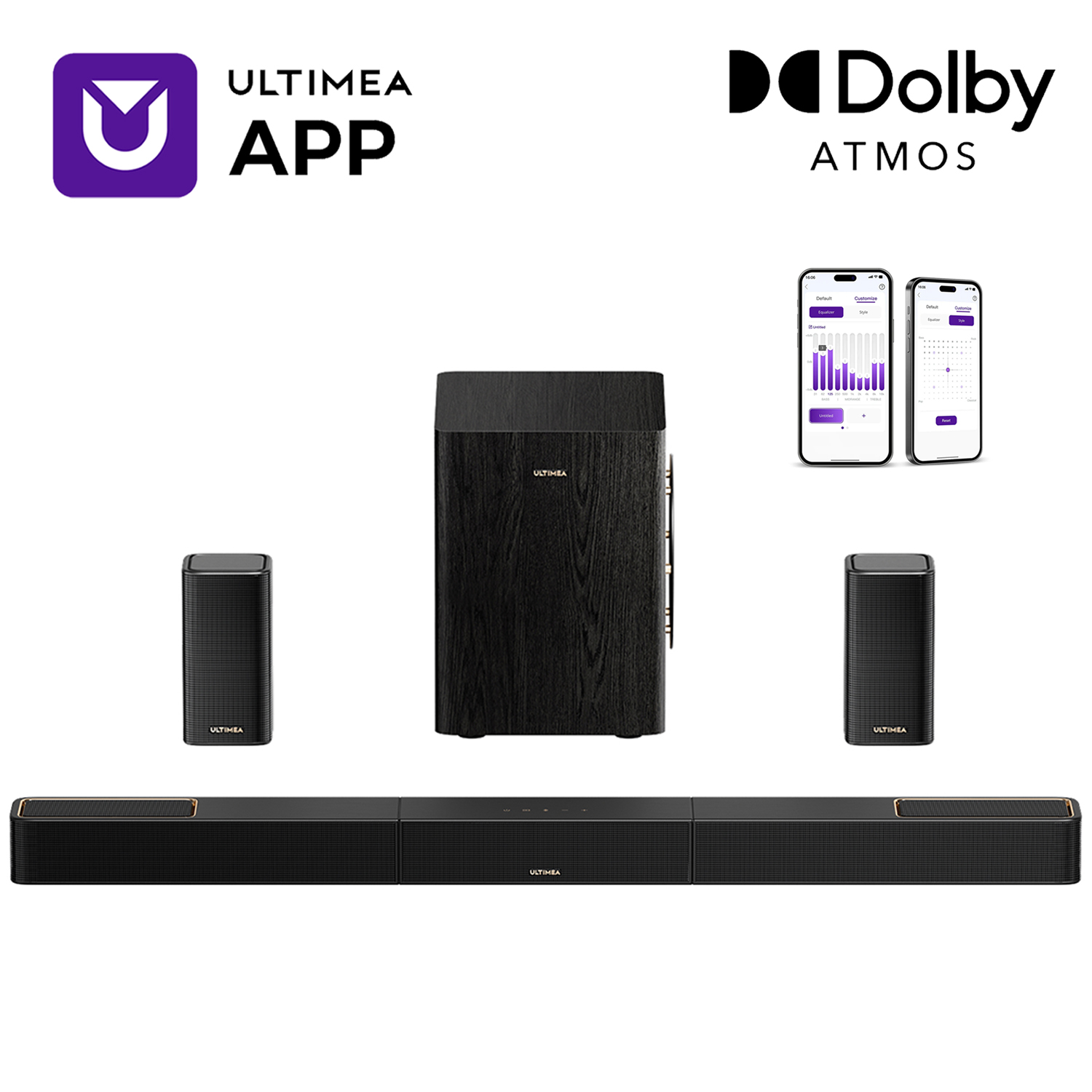 ULTIMEA 5.1.2 Surround Sound S - Home Cinema App recension och pris