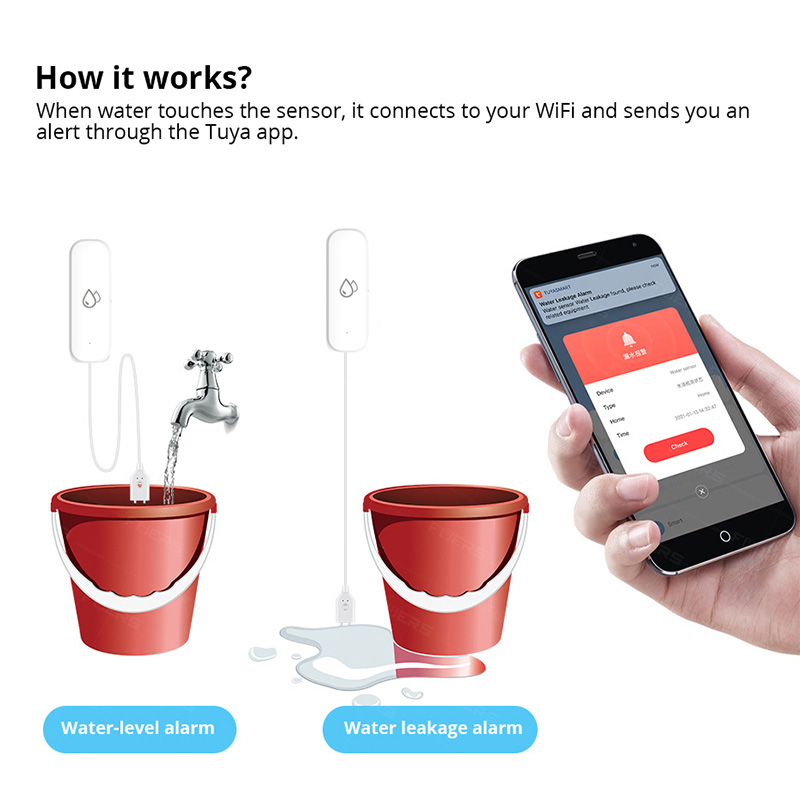 Tuya WiFi Water Leakage Alarm  - Home Cinema Alexa recension och pris