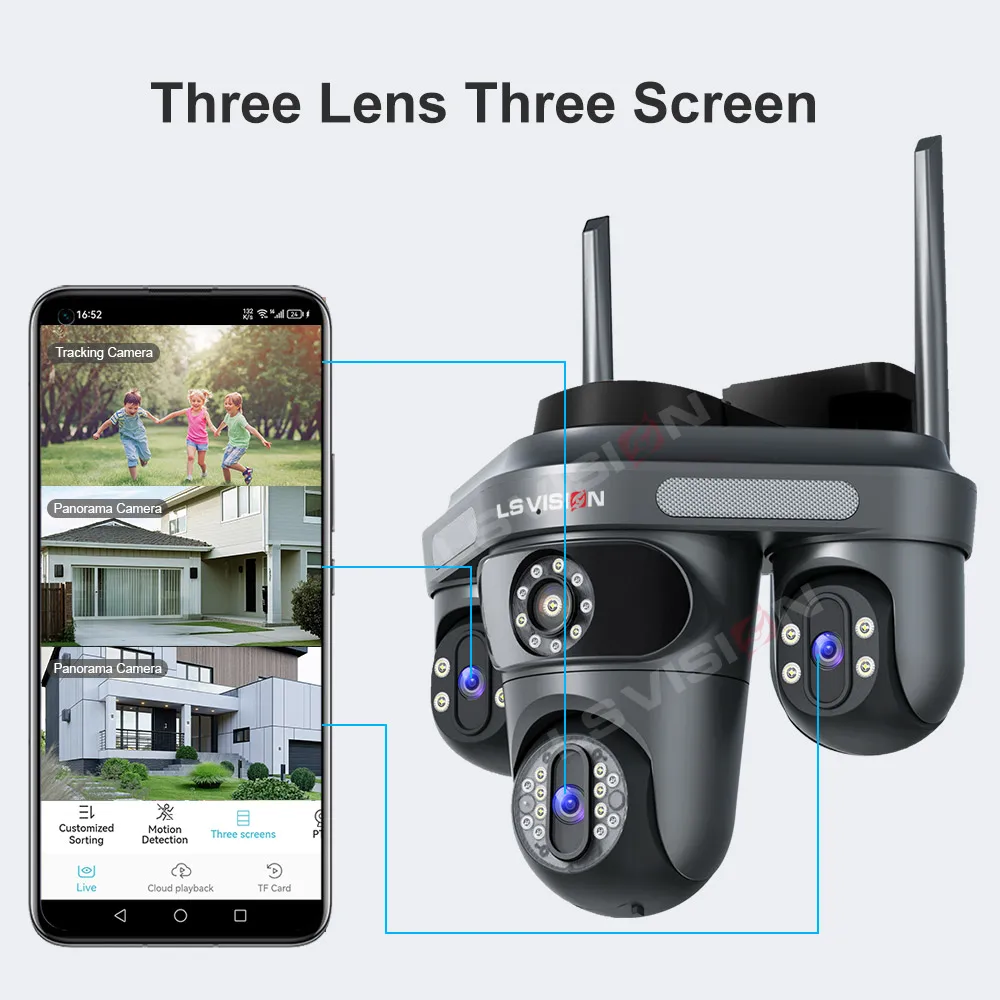 LS VISION Three Screen Camera  - Home Cinema Screen recension och pris