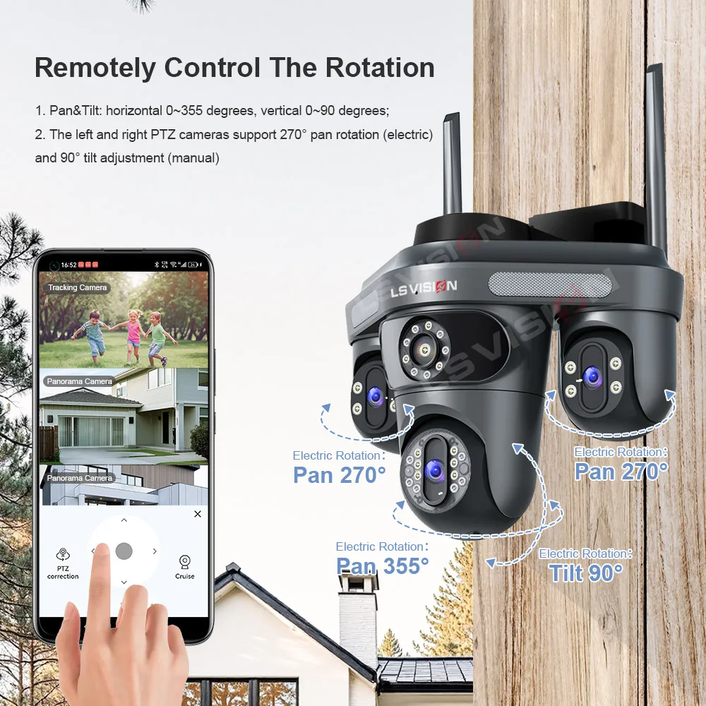 LS VISION Three Screen Camera  - Home Cinema Screen recension och pris