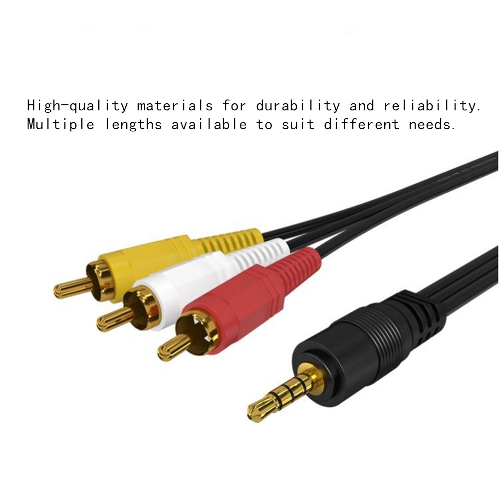 3.5mm to 3 RCA Audio Video Cab - Home Cinema Solution recension och pris