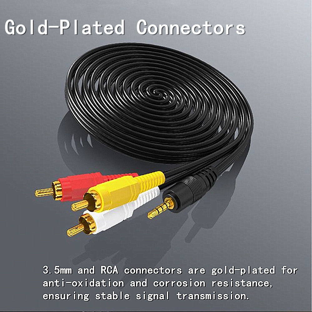 3.5mm to 3 RCA Audio Video Cab - Home Cinema Solution recension och pris
