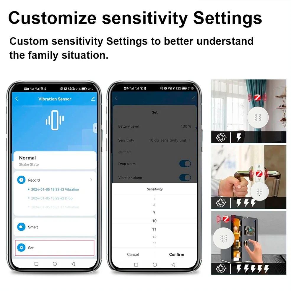 Tuya ZigBee Smart Vibration &  - Home Cinema Alexa recension och pris