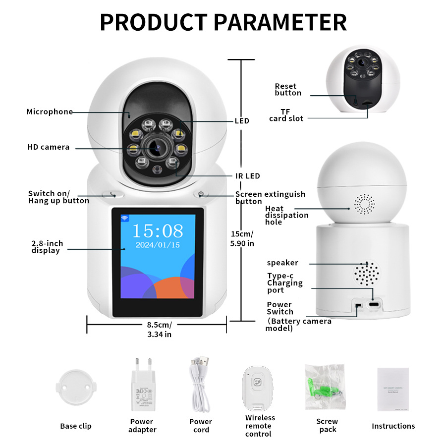 3MP Wireless Security Protecti - Home Cinema Screen recension och pris