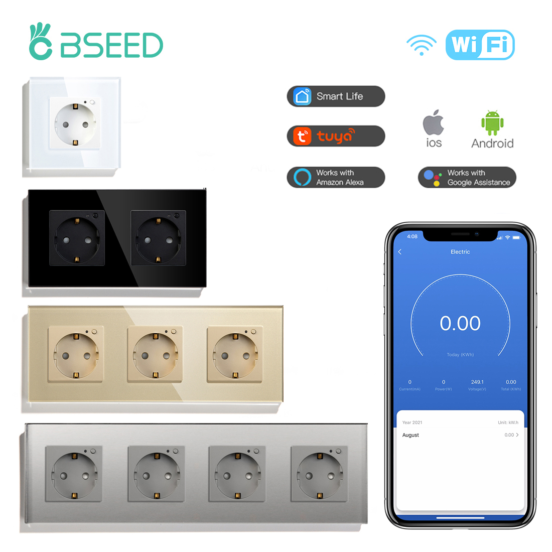 BSEED EU Electrical Wifi Smart - Home Cinema Alexa recension och pris