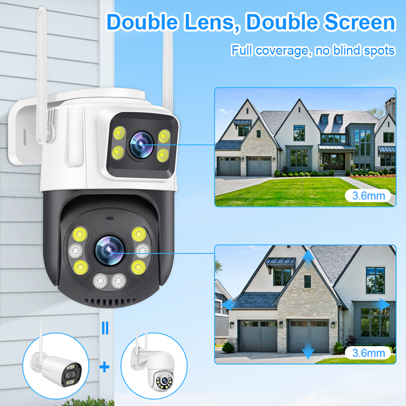 Smar PTZ Wifi Camera 6MP Dual  - Home Cinema Screen recension och pris