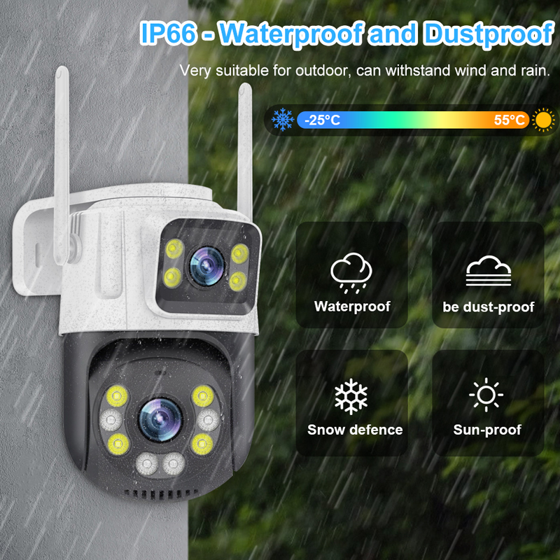 Smar PTZ Wifi Camera 6MP Dual  - Home Cinema Screen recension och pris