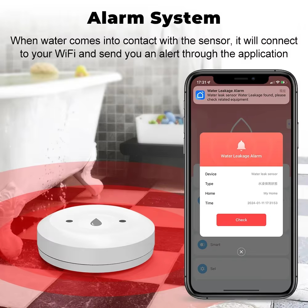 Tuya ZigBee 3.0 Water Leak Det - Home Cinema Alexa recension och pris