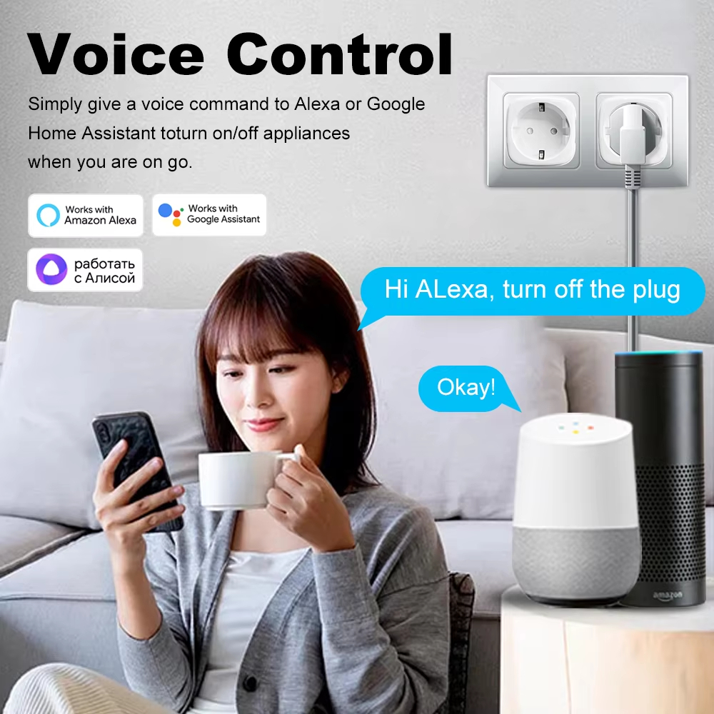 20A AC100-240V Wifi Smart Plug - Home Cinema Alexa recension och pris