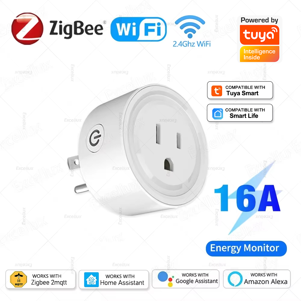 Tuya WiFi Or Zigbee Smart Sock - Home Cinema Alexa recension och pris