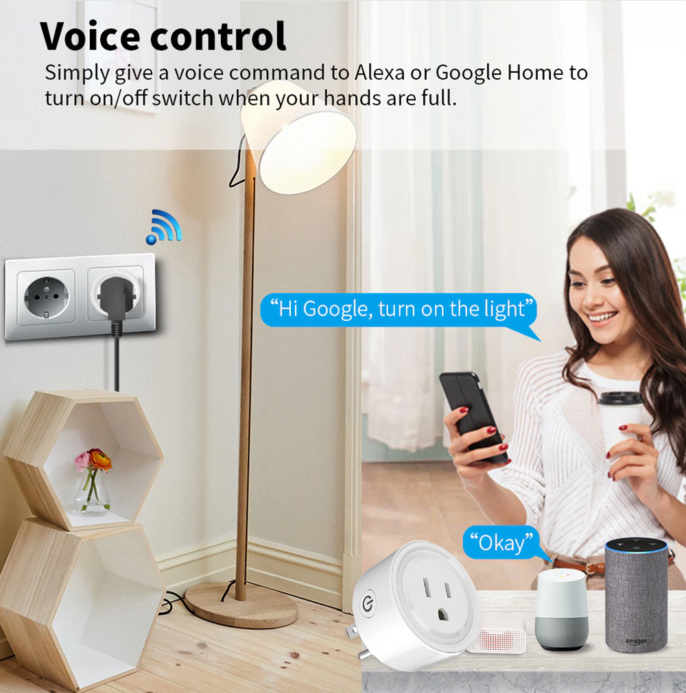 Tuya WiFi Or Zigbee Smart Sock - Home Cinema Alexa recension och pris