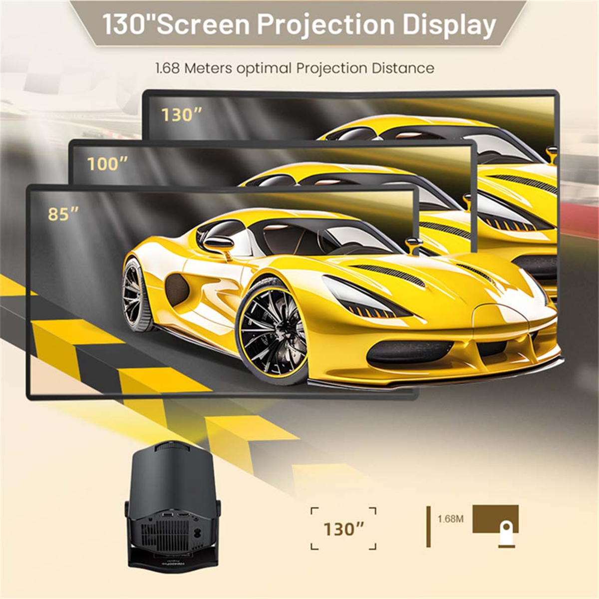 A74Z PRO Projector 4K Android  - Home Cinema Projector recension och pris