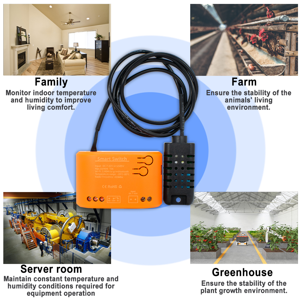 Tuya WiFi Temperature Humidity - Home Cinema Alexa recension och pris