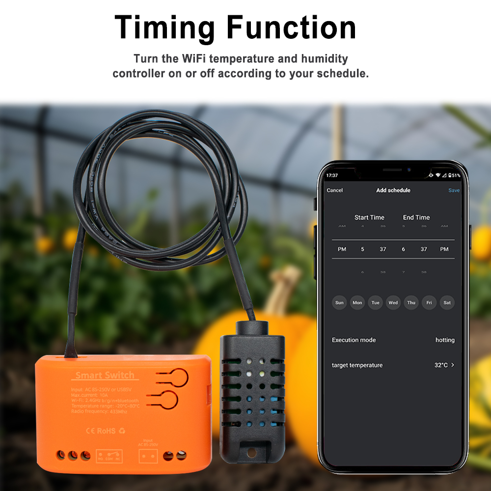 Tuya WiFi Temperature Humidity - Home Cinema Alexa recension och pris