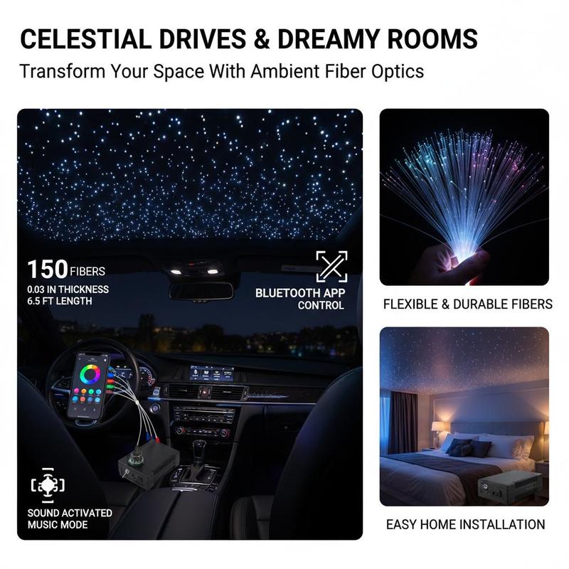 Fiber Optic Star Ceiling Light - Home Cinema App recension och pris
