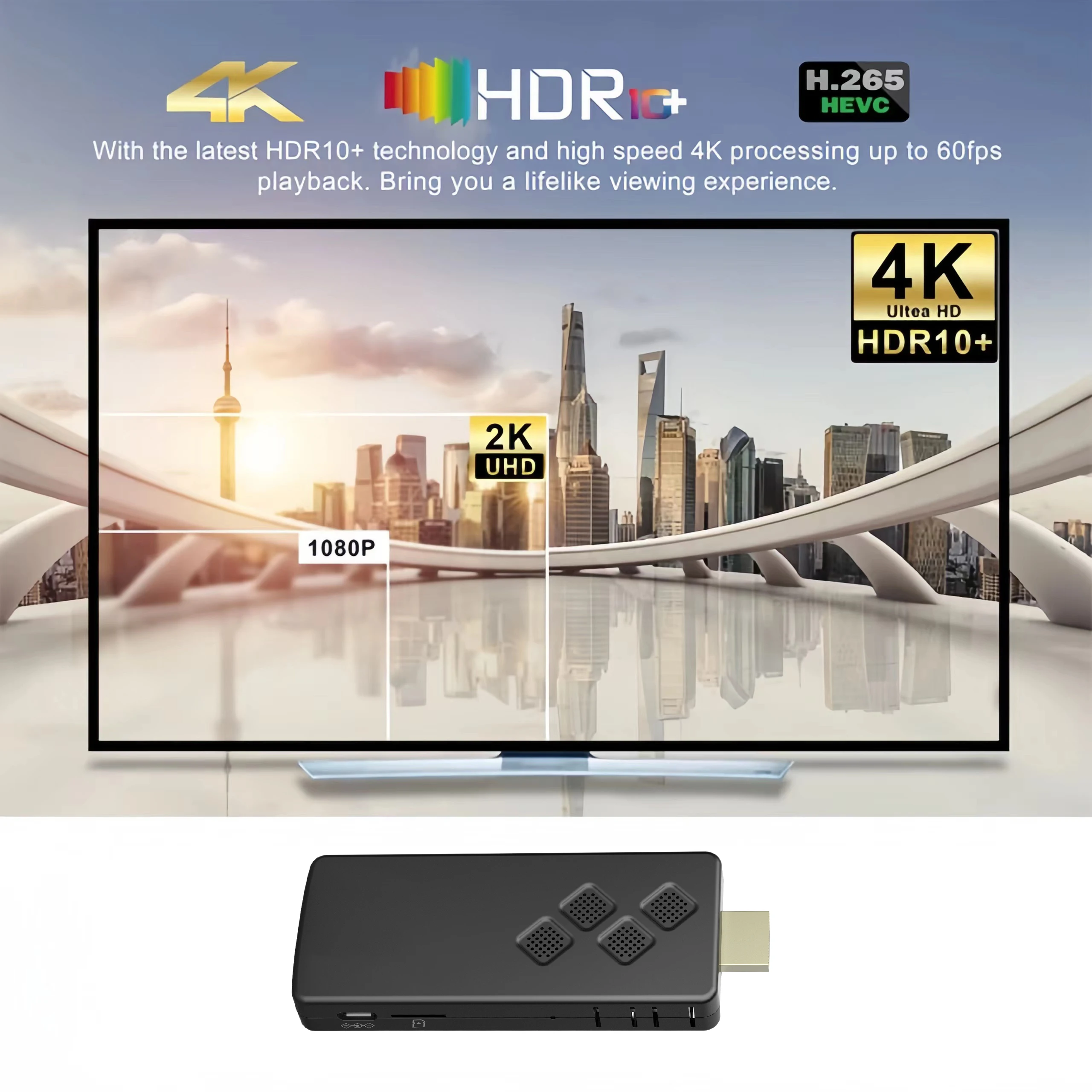 Q2 New Smart TV Stick High-per - 4K Media Player recension och pris