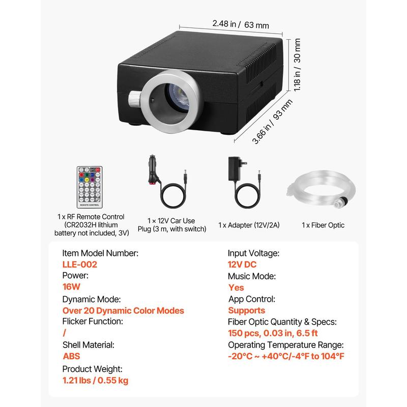 Fiber Optic Star Ceiling Light - Home Cinema App recension och pris