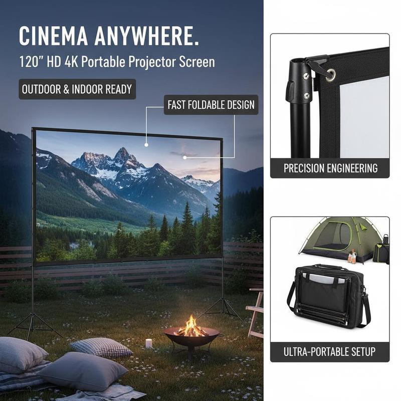 Projector Screen with Stand, 1 - Projector Carrying Bag recension och pris