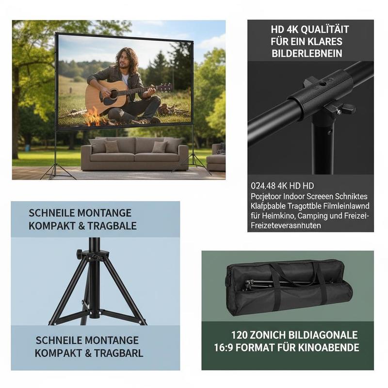 Projector Screen with Stand, 1 - Projector Carrying Bag recension och pris