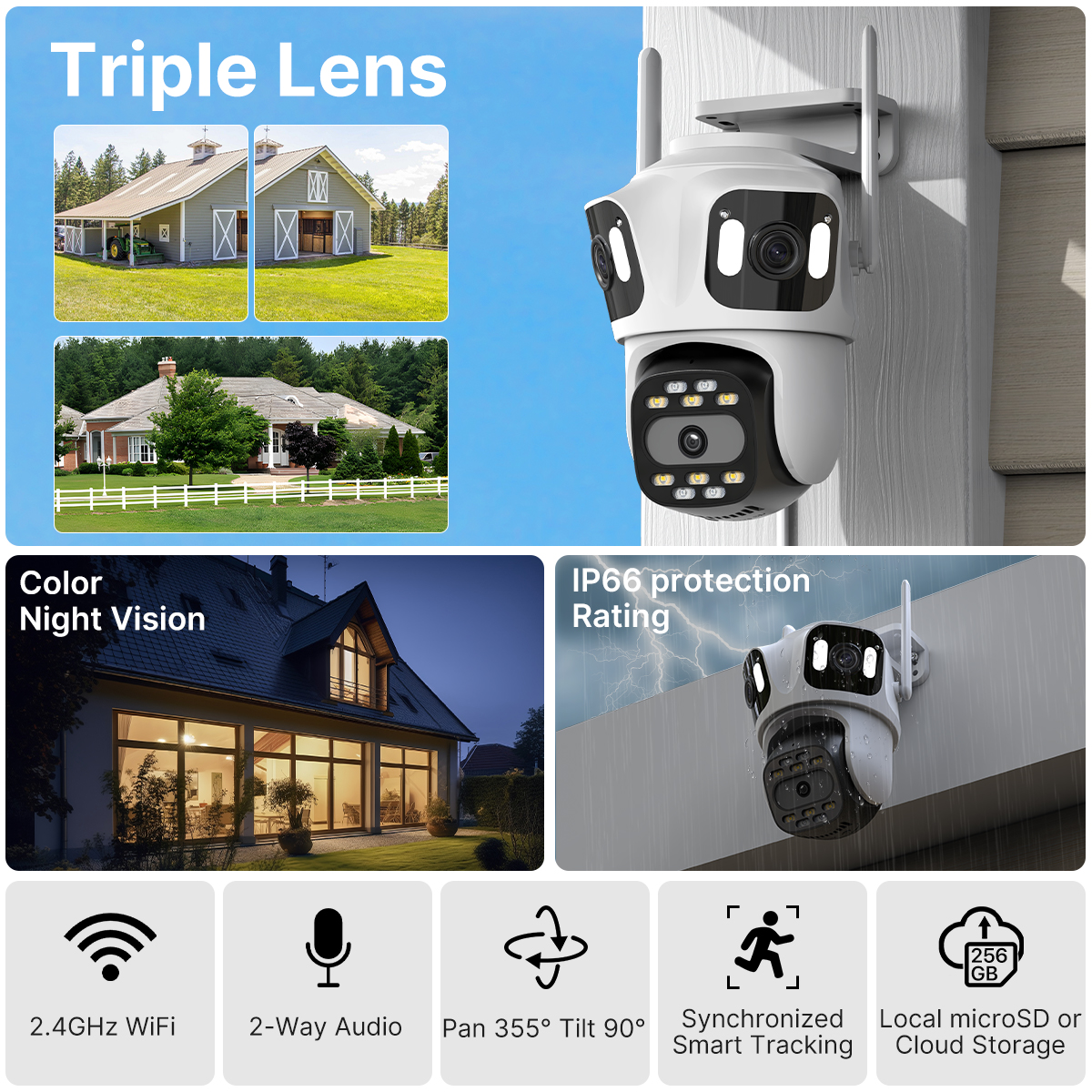 WONSDAR Three Lens Three Scree - Home Cinema Screen recension och pris