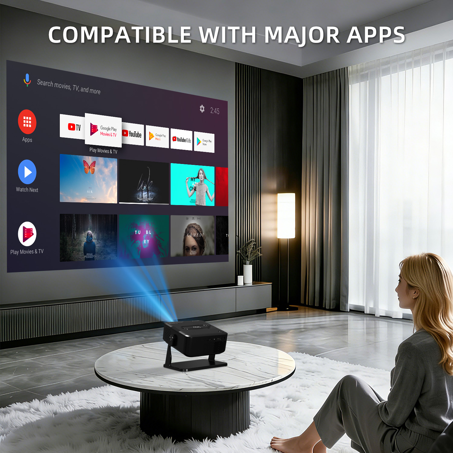 AOC HA109 Projector 300 ANSI 7 - Home Cinema App recension och pris