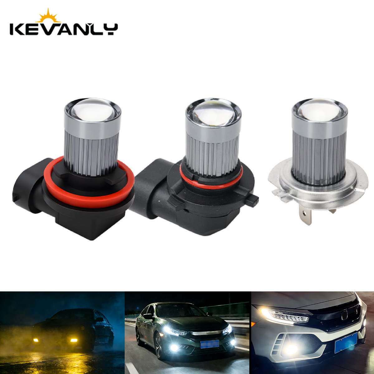 2PCS H11 Car Fog Lamp H7 LED 9 - Home Cinema Projector recension och pris