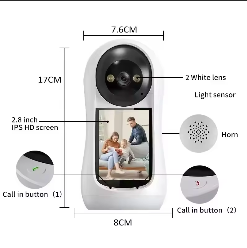2.8 Inch Wifi Vedio Baby Monit - Home Cinema Screen recension och pris